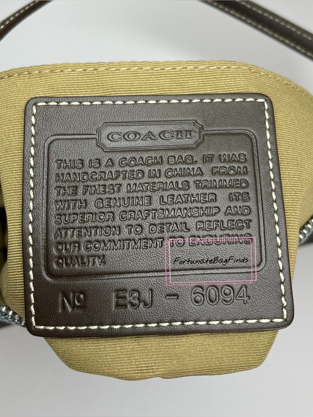 Y2K Vintage Coach 6094 Demi Mini Bag Cadet Blue Brown 2000s Coach Purse - Picture 13 of 13